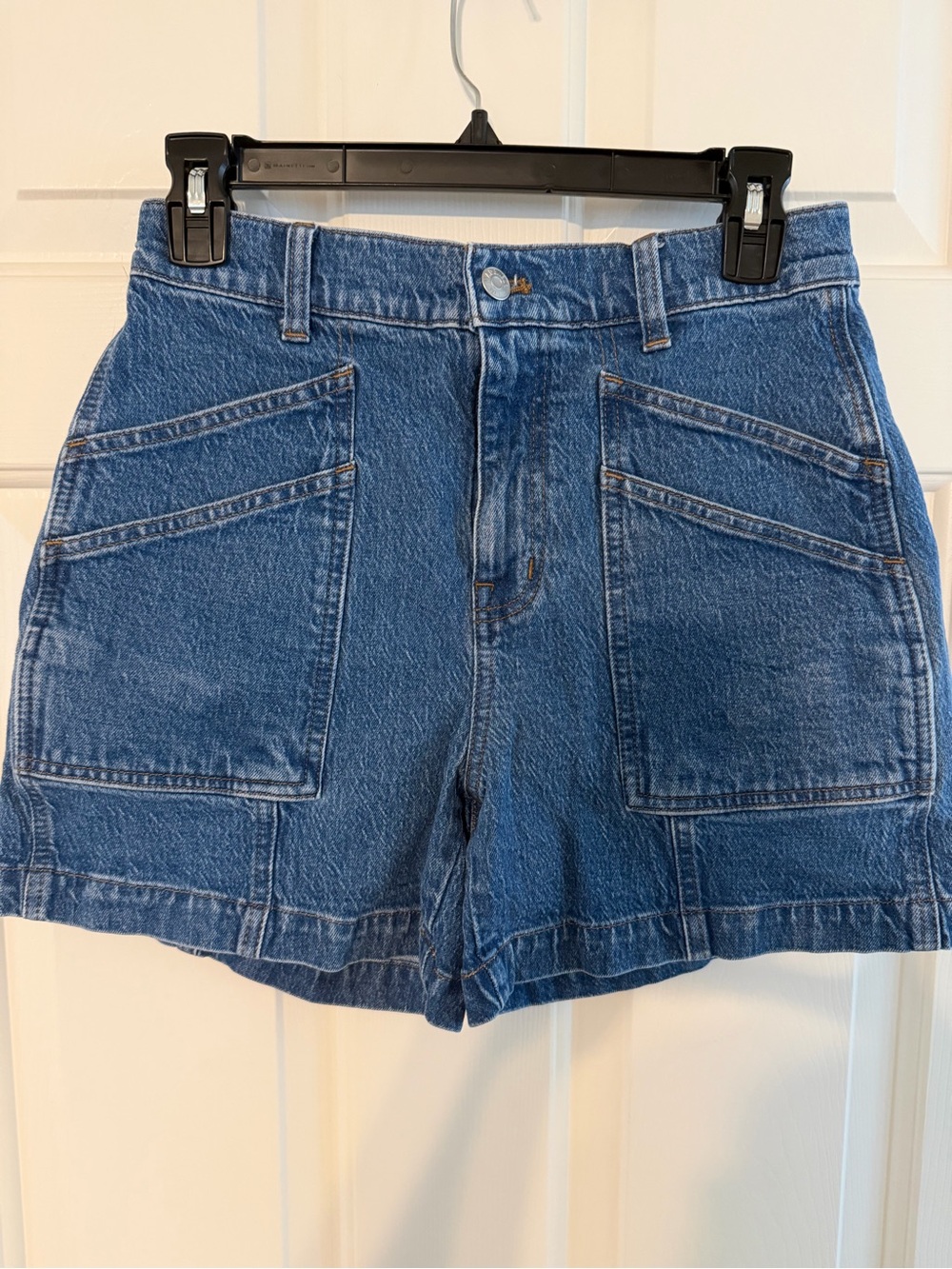 Madewell Blue Denim Utility Shorts